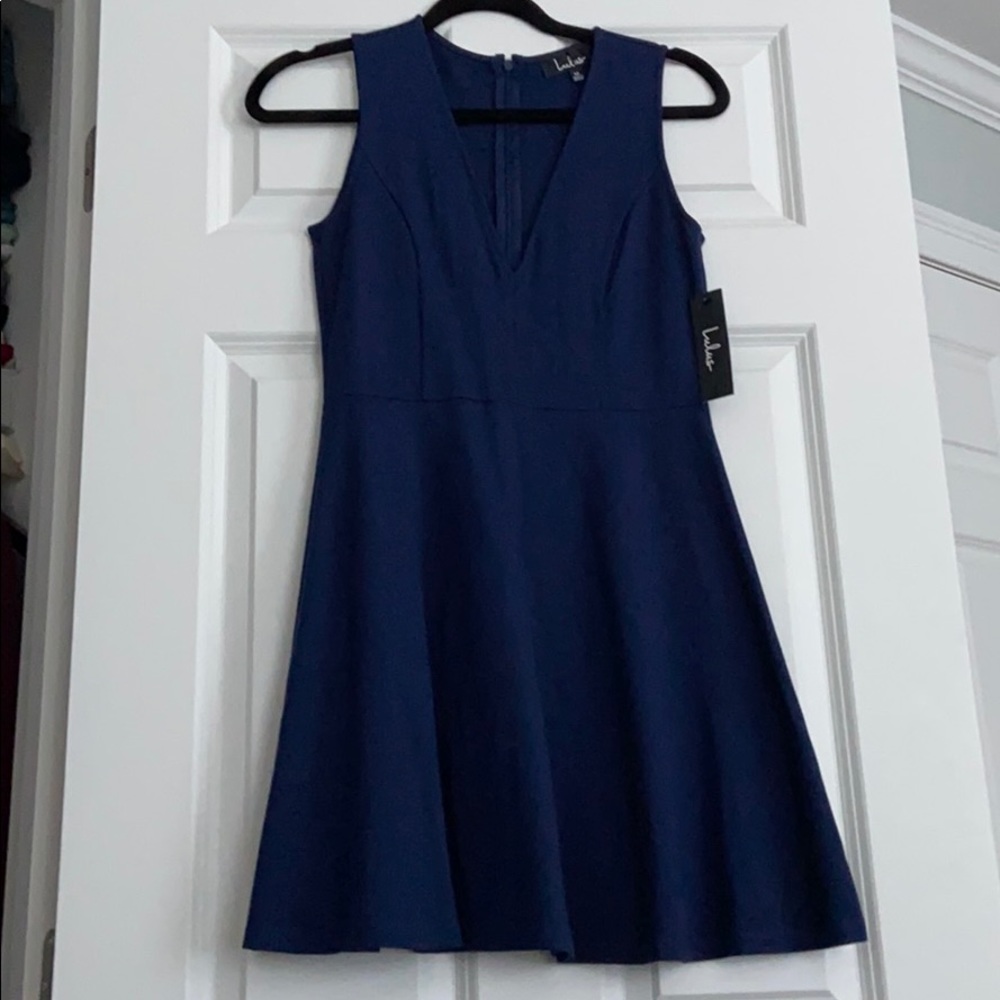 Lulus Navy Blue Dress